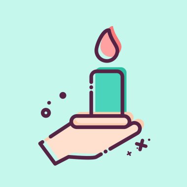 İkon Yas. Seath sembolüyle ilgili. MBE tarzı. Basit resimleme