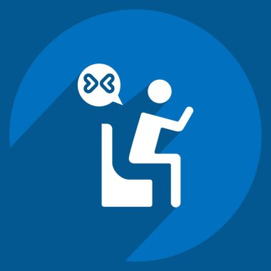 Simge Yas. Seath sembolüyle ilgili. Uzun gölge tarzı. Basit resimleme