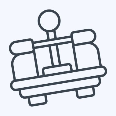 Simge Benç Merkezi. Ölçüm sembolüyle ilgili. Sıra tarzı. Basit resimleme