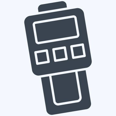 Simge Toz Ölçer. Ölçüm sembolüyle ilgili. Kabartma tarzı. Basit resimleme