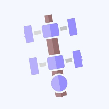 Simge Seviye Göstergesi. Ölçüm sembolüyle ilgili. Karalama stili. Basit resimleme