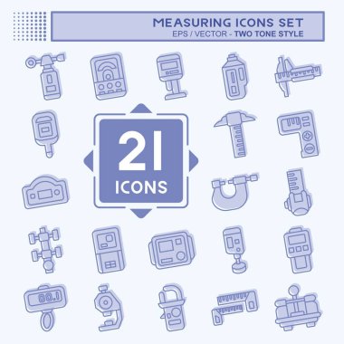 Simge Ayarlama Ölçümü. Eğitim sembolüyle ilgili. İki ton stili. Basit resimleme