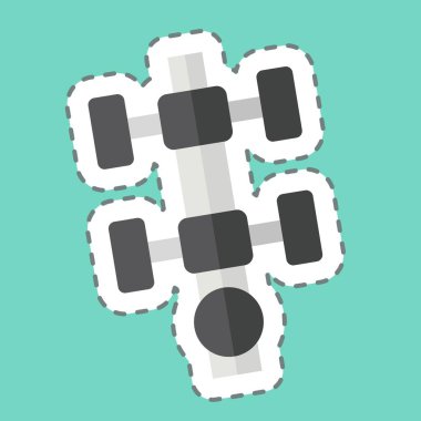 Çıkartma hattı Seviye Ölçeği 'ni kesti. Ölçüm sembolüyle ilgili. Basit resimleme