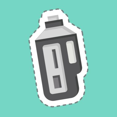 Etiket hattı Vibrometreyi kesti. Ölçüm sembolüyle ilgili. Basit resimleme