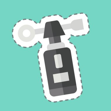 Çıkartma çizgisi Rüzgar göstergesini kesti. Ölçüm sembolüyle ilgili. Basit resimleme