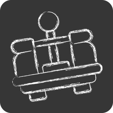 Simge Benç Merkezi. Ölçüm sembolüyle ilgili. Tebeşir stili. Basit resimleme