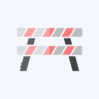 Simge bariyeri. Savaşın askeri sembolüyle ilgili. Karalama stili. Basit resimleme