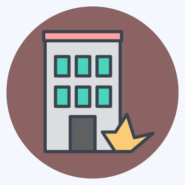 Simge Patlaması. Savaşın askeri sembolüyle ilgili. renk arkadaşı stili. Basit resimleme