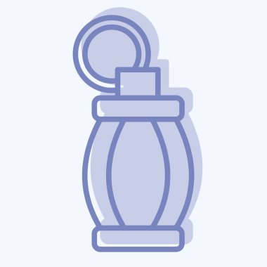 Simge El Bombası. Savaşın askeri sembolüyle ilgili. İki ton stili. Basit resimleme