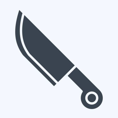 Simge Bıçağı. Savaşın askeri sembolüyle ilgili. Kabartma tarzı. Basit resimleme