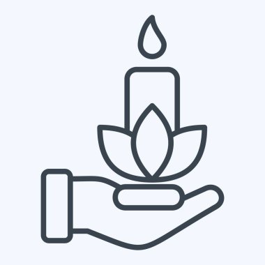 Simge Uyarıcı. Kış sembolüyle ilgili. Sıra tarzı. Basit resimleme