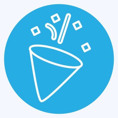 İkon Yeni Yıl. Kış sembolüyle ilgili. Mavi gözlü. Basit resimleme