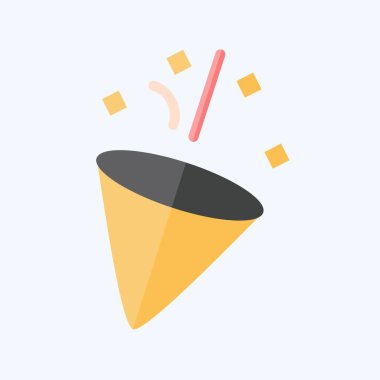 İkon Yeni Yıl. Kış sembolüyle ilgili. Düz stil. Basit resimleme