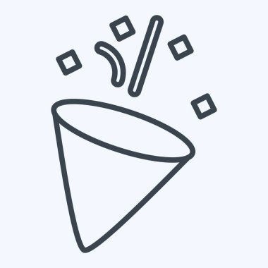 İkon Yeni Yıl. Kış sembolüyle ilgili. Sıra tarzı. Basit resimleme