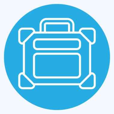 İkon Kış Tatili. Kış sembolüyle ilgili. Mavi gözlü. Basit resimleme