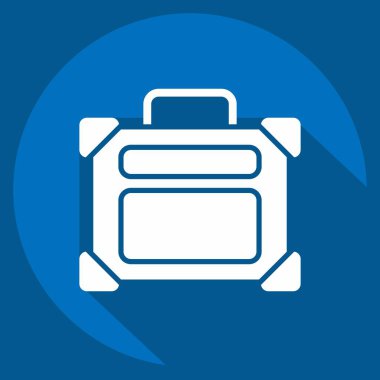 İkon Kış Tatili. Kış sembolüyle ilgili. Uzun gölge tarzı. Basit resimleme