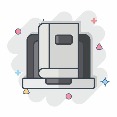 Simge Onlie Kitap Okuma. Teslimat sembolüyle ilgili. Çizgi roman. dizayn edilebilir