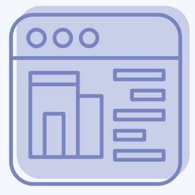 Icon Online Oteli. Teslimat sembolüyle ilgili. İki ton stili. düzenlenebilir