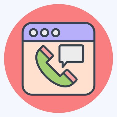 Icon Online Otel Rezervasyon. Teslimat sembolüyle ilgili. renk arkadaşı stili. düzenlenebilir 1