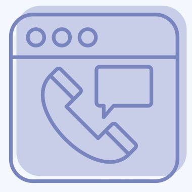 Icon Online Otel Rezervasyon. Teslimat sembolüyle ilgili. İki ton stili. düzenlenebilir 1