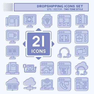 Simge Bırakma Nakliyesi. Eğitim sembolüyle ilgili. İki ton stili. dizayn edilebilir