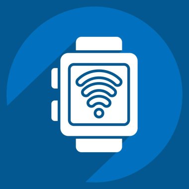 Simge Akıllı Saati. Teslimat sembolüyle ilgili. Uzun gölge tarzı. dizayn edilebilir