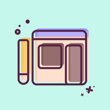 Simge Yazma Günlüğü. Teslimat sembolüyle ilgili. MBE tarzı. dizayn edilebilir