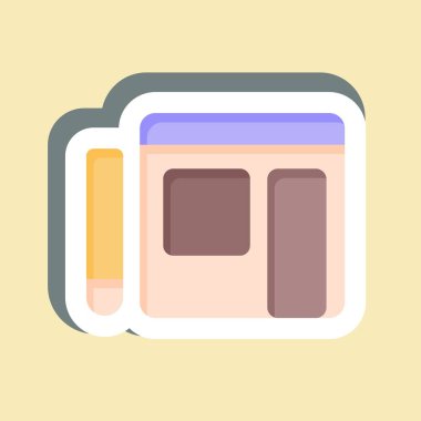 Çıkartma Yazma Günlüğü. Teslimat sembolüyle ilgili. dizayn edilebilir