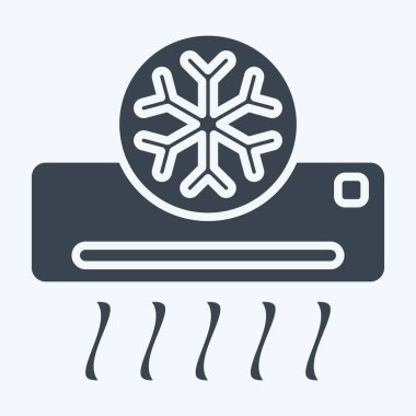 Simgesel Klima. Hava sembolüyle ilgili. Kabartma tarzı. Basit tasarım düzenlenebilir