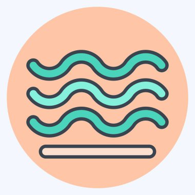 Simge Havası. Hava sembolüyle ilgili. renk arkadaşı stili. Basit tasarım düzenlenebilir