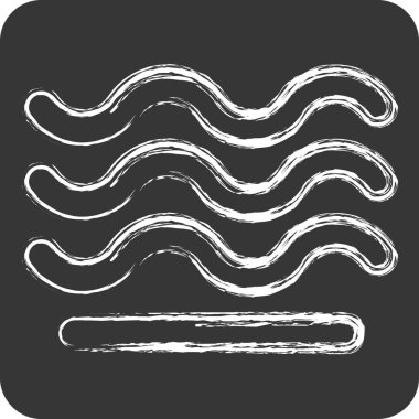 Simge Havası. Hava sembolüyle ilgili. Tebeşir stili. Basit tasarım düzenlenebilir