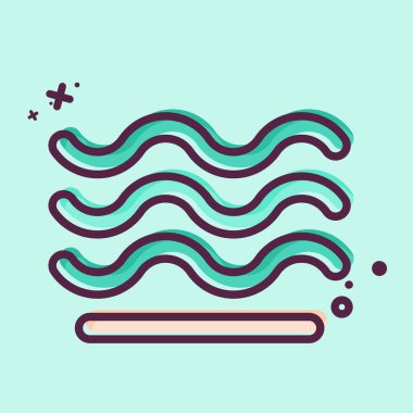 Simge Havası. Hava sembolüyle ilgili. MBE tarzı. Basit tasarım düzenlenebilir