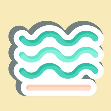 Çıkartma Havası. Hava sembolüyle ilgili. Basit tasarım düzenlenebilir