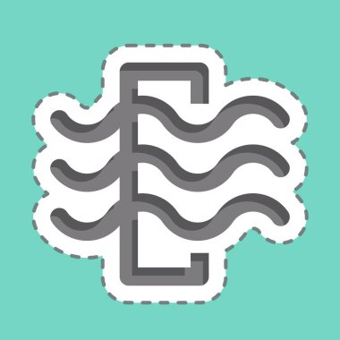 Çıkartma hattı hava filtresini kesti. Hava sembolüyle ilgili. Basit tasarım düzenlenebilir