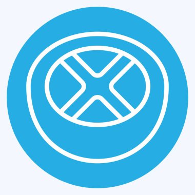 Simge Greyfurtu. Meyve ve Sebze Sembolü ile ilgili. Mavi gözlü. düzenlenebilir