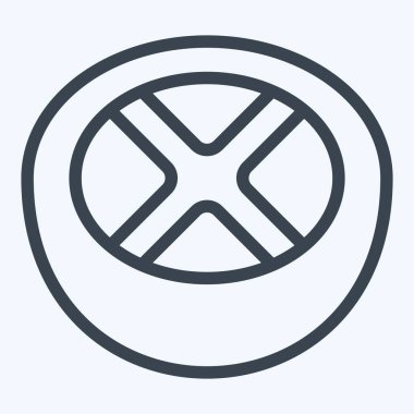 Simge Greyfurtu. Meyve ve Sebze Sembolü ile ilgili. Sıra tarzı. düzenlenebilir