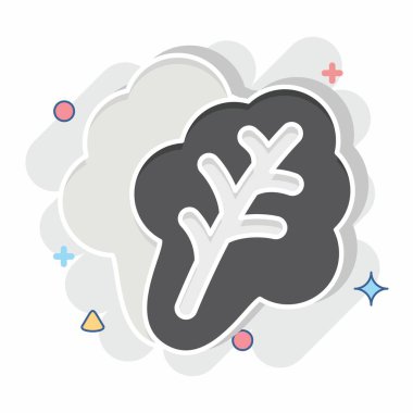 İkon Marul. Meyve ve Sebze Sembolü ile ilgili. Çizgi roman. düzenlenebilir