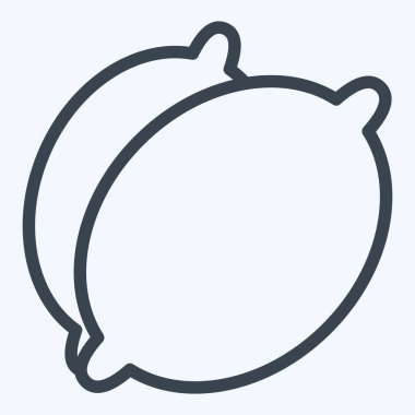 Simge kireç. Meyve ve Sebze Sembolü ile ilgili. Sıra tarzı. düzenlenebilir