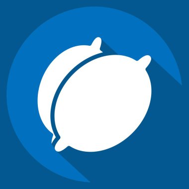 Simge kireç. Meyve ve Sebze Sembolü ile ilgili. Uzun gölge tarzı. düzenlenebilir