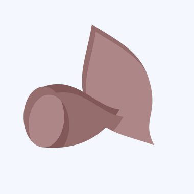 Icon Tatlı Patates. Meyve ve Sebze Sembolü ile ilgili. Düz stil. düzenlenebilir