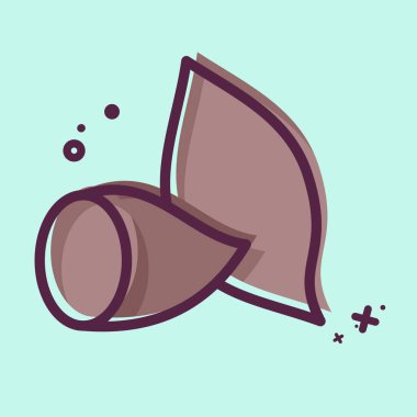 Icon Tatlı Patates. Meyve ve Sebze Sembolü ile ilgili. MBE tarzı. düzenlenebilir