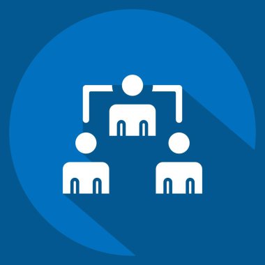 Simge delegeleri. Seçim sembolüyle ilgili. Uzun gölge tarzı. Basit tasarım düzenlenebilir