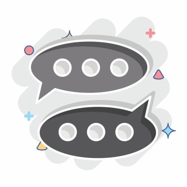 Simge Tartışması. Seçim sembolüyle ilgili. Çizgi roman. Basit tasarım düzenlenebilir