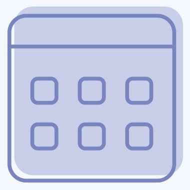 Simge Seçim Tarihi. Seçim sembolüyle ilgili. İki ton stili. Basit tasarım düzenlenebilir