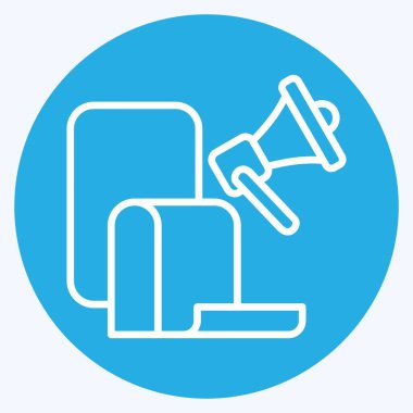 Simge Seçim Manifestosu. Seçim sembolüyle ilgili. Mavi gözlü. Basit tasarım düzenlenebilir