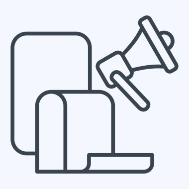 Simge Seçim Manifestosu. Seçim sembolüyle ilgili. Sıra tarzı. Basit tasarım düzenlenebilir