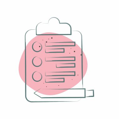 Simge Seçim Anketi. Seçim sembolüyle ilgili. Renkli Leke Biçimi. dizayn edilebilir