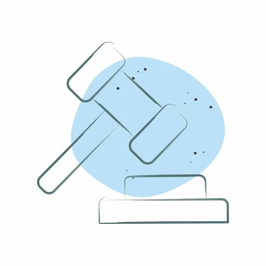 Simge Seçim Yasası. Seçim sembolüyle ilgili. Renkli Leke Biçimi. Basit tasarım düzenlenebilir