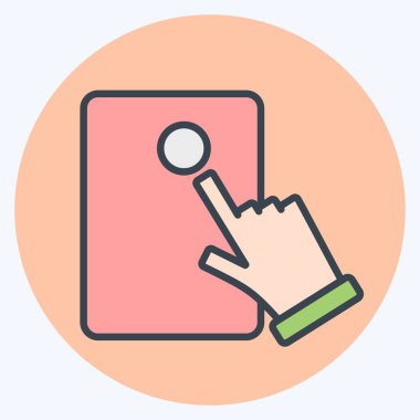 Simge Elektronik Oylama. Seçim sembolüyle ilgili. renk arkadaşı stili. dizayn edilebilir