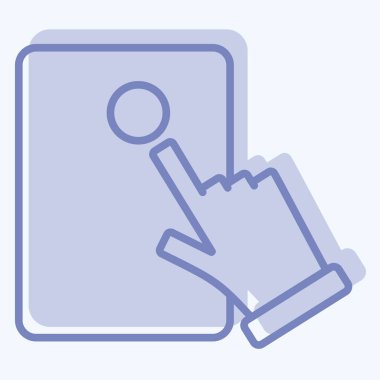 Simge Elektronik Oylama. Seçim sembolüyle ilgili. İki ton stili. dizayn edilebilir